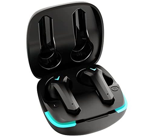 RMB Beats - Auriculares inalámbricos Bluetooth con graves intensos, Bluetooth 5.1, batería de 36 horas, agarre cómodo, resistente al agua