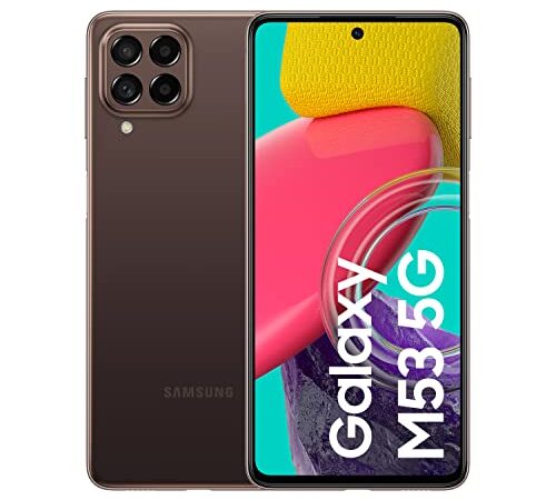Samsung Galaxy M53 5G (128 GB) Marrón - Teléfono Móvil Libre, Smartphone Android con 8GB de RAM (Versión Española)