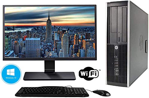 Hp Elite 8300 - Ordenador de sobremesa + Monitor 24'' (Intel Core i5-3470, 8GB de RAM, Disco de 240 SSD+ 500GB HDD, Lector DVD, WiFi,Windows 10 Pro 64) (Reacondicionado)