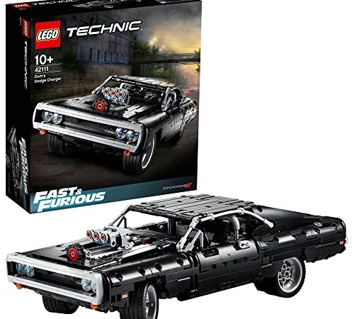 LEGO 42111 Technic Dom's Dodge Charger, Maqueta de Coche de Fast and Furious para Construir, Idea de Regalo para Niños, Niñas, Mujeres y Hombres