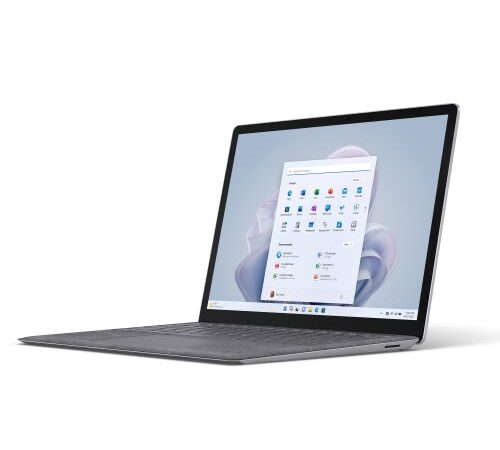 Microsoft Surface 5 Ordenador Portátil de 13.5", Táctil Accionado por Intel EVO 12º Generación Intel Core i5-1235U, 8GB RAM, 256GB SSD, Intel Iris Xe Graphics y Windows 11 Home, Plata, QWERTY Español