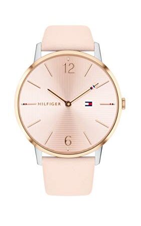 Tommy Hilfiger Reloj Analógico de Cuarzo para mujer con Correa en piel Rosa - 1781973