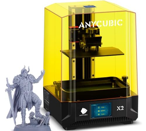 ANYCUBIC Photon Mono X2 4K+ Impresora 3D Resina, Impresora 3D con Pantalla Monocromática HD de 9,1"(4096 x 2560 px), Fuente de Luz Mejorada y Riel Doble, Tamaño de Impresión 200 x 196 x 122 mm