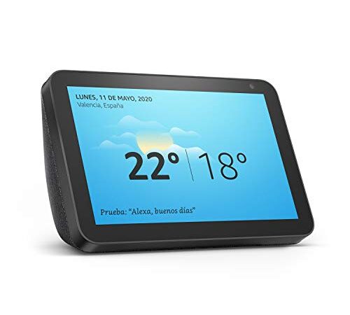 Echo Show 8, reacondicionado certificado, tela de color antracita - Una pantalla inteligente HD de 8 pulgadas con Alexa