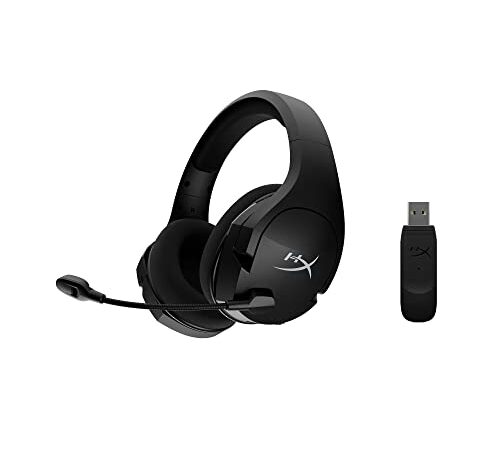 HyperX Cloud Stinger Core –Auriculares inalámbricos ligeros para juegos, DTS Headphone:X spatial audio, para PC