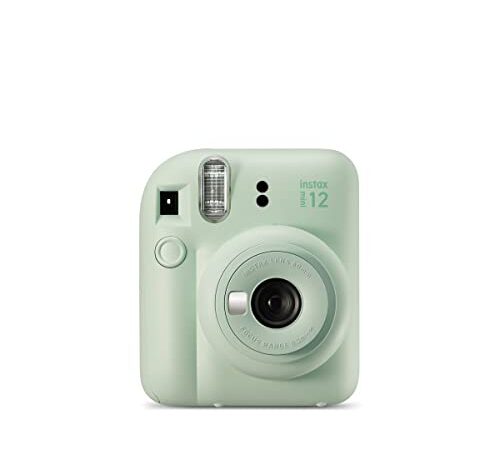 Instax Mini 12 Cámara instantánea, con autoexposición y Lente selfi incluida, Mint Green