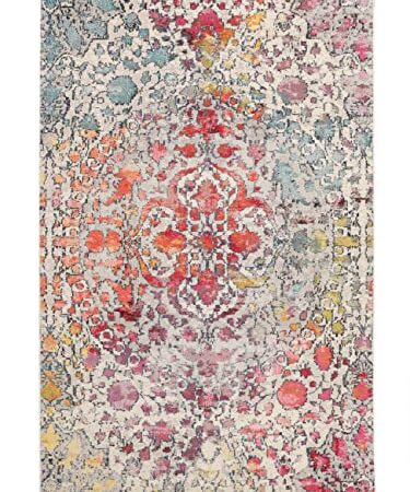 RugVista, Kaleidoscope, Alfombra, Pelo Medio, 200 x 300 cm, Rectangular, Moderno, Oeko-Tex Standard 100, Polypropylene, Pasillo Dormitorio Cocina, Sala De Estar, Multi, Multicolore