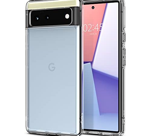 Spigen Funda Ultra Hybrid Compatible con Google Pixel 6 - Transparente