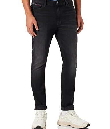 Tommy Jeans Simon Skny Df3381 Jeans, Denim Negro, 32W/36L para Hombre