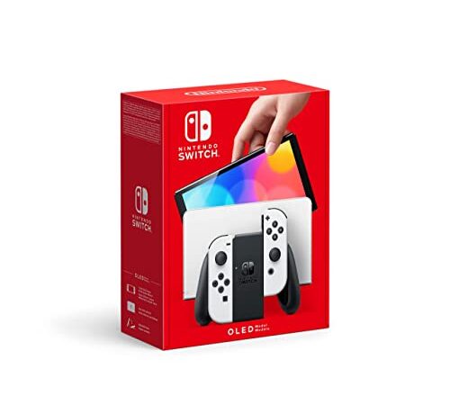 Consola Nintendo Switch (modelo OLED), Pantalla de 7 Pulgadas, Con Estación de Acoplamiento Joy-Con Blanca