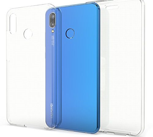 kwmobile Carcasa Compatible con Huawei P20 Lite - Funda Completa 360 para móvil - Cover Doble - Transparente