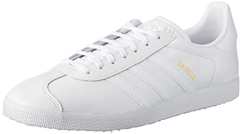 adidas Gazelle Sneaker, Zapatillas de Deporte Unisex Adulto, FTWR White Gold Metallic, 44 EU