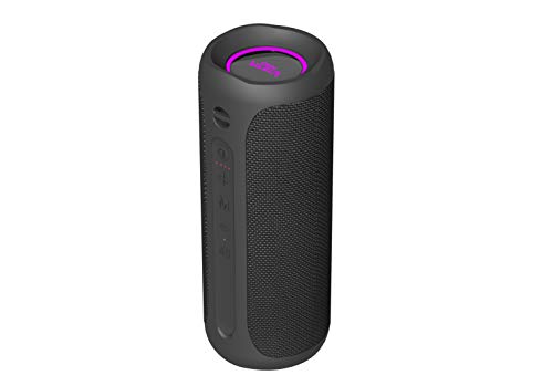 Altavoz Goody 2 de Vieta Pro, con Bluetooth 5.0, True Wireless, Micrófono, Radio FM, 12 horas de batería, Resistencia al agua IPX7, entrada auxiliar y botón directo al asistente virtual, color negro.