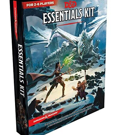 Kit Esencial de Dungeons & Dragons (caja de D&D - Versión en Inglés), a partir de 12 años.