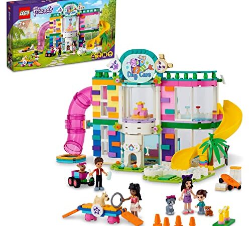 LEGO 41718 Friends Centro de Día para Mascotas, Set de Animales de Juguete con Perrito y 3 Mini Muñecas para Niñas y Niños de 7 Años en Adelante
