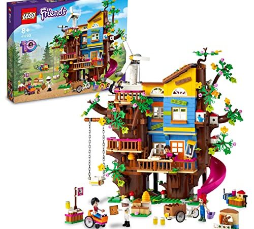 LEGO, 41703 Friends Casa del Árbol de la Amistad, Juguete Educativo, Mini Muñecas MIA y River, Detalles de Comunión para Niñas y Niños de 8 Años o Más, Multicolor